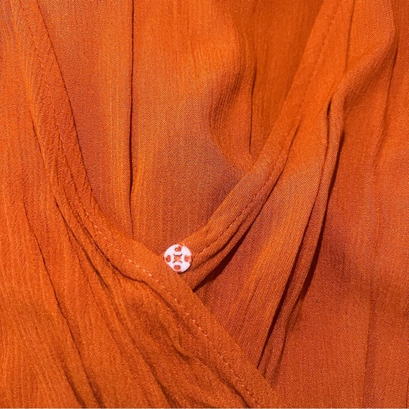 Rust Deep V Romper - Picture 4 of 8